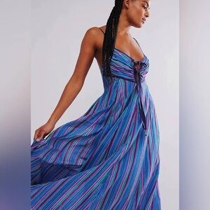 Free People Maxi Dress open Back XS NWT